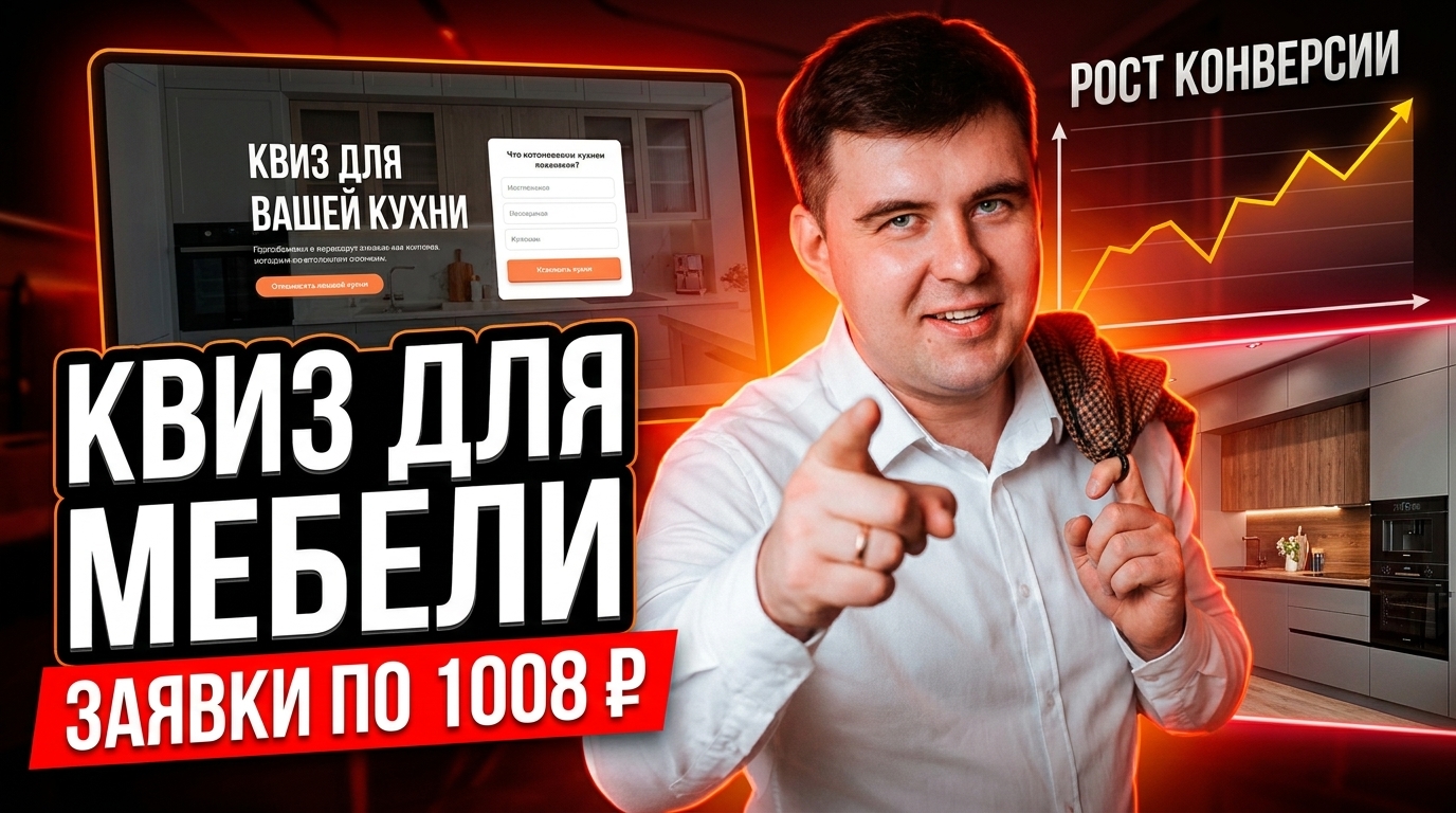 Квиз для мебели на сайте: кейс — конверсия 4,24% и заявки по 1000 ₽